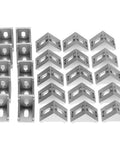 25-piece 4040 Aluminum Corner Brackets Set Beefy Rock Solid L Shape Right Angle Braces Fasteners for Furniture projects