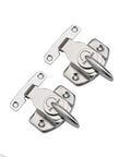 Heavy Duty Iron Table Latches And Door Hasps Two Pack Secure Connectors For Dining Tables Desks And Cabinets Silver Hardware That Stays Tight