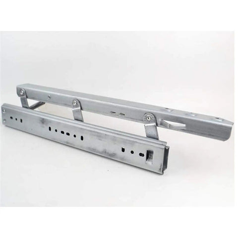 Heavy Duty Telescoping Folding Hinge With Self Locking Bracket And Hydraulic Cushion For Fold Flat Tables showing sturdy steel construction.