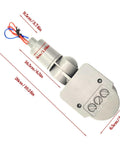 PIR Motion Detector Outdoor Sensor Switch For LED Lights, Auto Dusk To Dawn, Waterproof Smart Switch with dimensions shown.