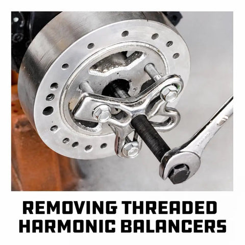 Harmonic Balancer And Pulley Installer Tool Kit 33 Piece Set With Two And Three Jaw Gear Pulls For Crankshaft Removal And Install