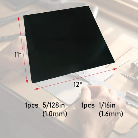 Neoprene Rubber Sheet For Gaskets And Weather Stripping Pipe Sealing Pads And Buffers DIY Crafts Floor And Surface Protection Oil And Water Resistant Gasket Material Flexible Durable Sheet, 12x11 in, 1.0mm