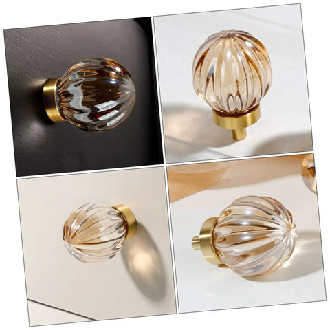 Brass Crystal Cabinet Knob And Drawer Pull Gold Tone Metal Dresser Handle Single Hole Kitchen Cabinet Hardware