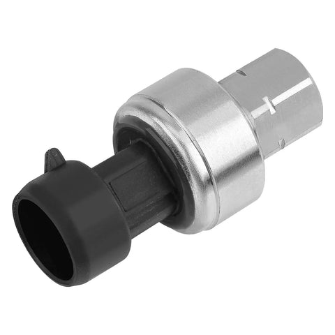 Front view of AC Pressure Sensor Switch Compatible With Chevy Suburban Tahoe GMC Sierra Buick Cadillac Pontiac Saturn Isuzu Hummer Oldsmobile Saab 2002 2021 HVAC Pressure Transducer Replaces 13587668