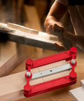 Precision Center Finder Gauge Woodworking Set Featuring Interchangeable Marking Rods For Self Centering Doweling Jig And Joinery Drill Guide Dead Nuts Accurate Zero Fuss Shop Staple on a wooden surface.