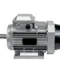 Rock Solid 1HP Industrial Electric Motor With Three Phase Power At 220 Or 380 Volts, side view showcasing design and features.