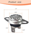 High Temperature RV Furnace Limit Switch 190 Fahrenheit Replacement Part 31091 dimensions diagram.