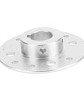 Rock Solid Heavy Duty Rear Sprocket For Go Kart And Drift Trike With One Inch Bore And Quarter Inch Keyway showing silver finish and mounting holes.