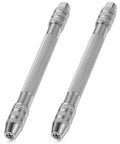 Go To Dual Ended Pin Vise Kit Featuring Two Mini Hand Drills Four Copper Chucks Sturdy Alloy Frame Easy Grip Handles showing alloy hand drills.