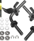Heavy Duty Front Axle Steering Spindles And Front Wheel Bearing Set RH LH Replacement For Select Lawn Tractors with components