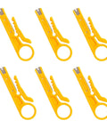 Six Piece Mini Wire Stripper Set With Mini Punch Down Tool And Network Cable Cutter For RJ45 Cat5 Cat6 Data Cables