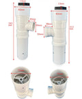 50W Pipeline Spiral Hydroelectric Generator dimensions and design, ideal for outdoor power and lighting, PM brushless micro turbine