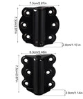 Self Closing Door Hinges Kit 3 Pack With 18 Screws Includes 2 Non Adjustable And 1 Adjustable Hinge For Kitchen Cabinets