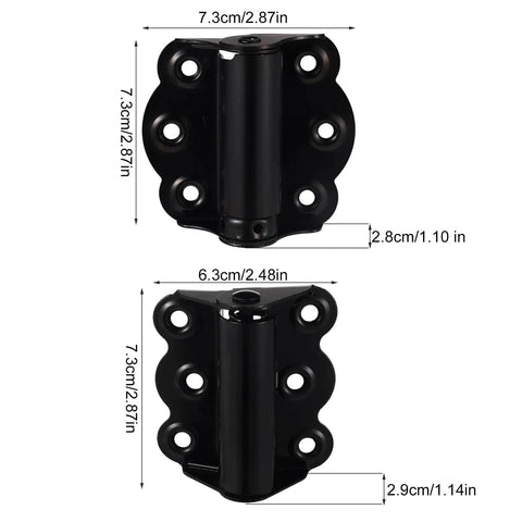 Self Closing Door Hinges Kit 3 Pack With 18 Screws Includes 2 Non Adjustable And 1 Adjustable Hinge For Kitchen Cabinets