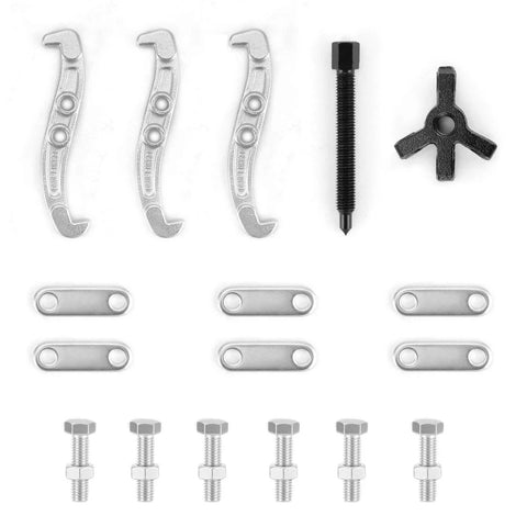 Beefy 3 Inch Gear Puller With 3 Reversible Jaws, Drop Forged Cr-V Steel, Heat Treated, 3 Ton Capacity tool parts layout