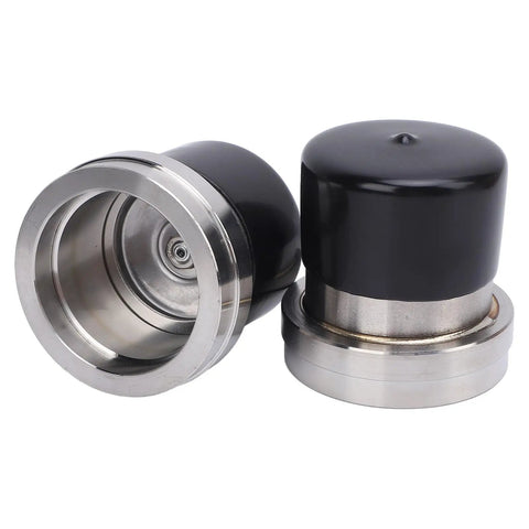 2 Pack Heavy Duty Trailer Bearing Protectors 2.441 Inch Diameter Stainless Steel Aluminum Alloy Wheel Bearing Guards for Boat Trailers