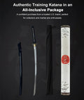 Safe Unsharpened Aluminum Iaito For Iaido Practice And Display, 28.3 Inch Katana Training Sword with sheath and packaging