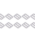 Heavy Duty Adjustable Buckle Fasteners 316 Stainless Steel Webbing Sliders Strap Keepers With Quick Release Clips 1 Inch Wide 10 Pack