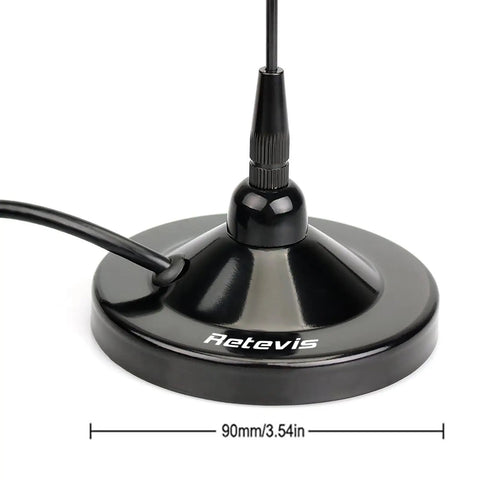 Close-up of base of Dual Band Ham Radio Antenna For 144 To 430 MHz, 18.86 Inch, Low VSWR Under 1.5, 70W Ready To Roll