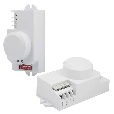 Five Point Eight GHz Microwave Motion Sensor Switch TDL1918 with high sensitivity detection and adjustable delay, PVC material