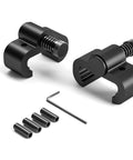 Sliding Barn Door Stop Upgrade Set Black Pair Of Stoppers For Top Track Hardware Prevents Wheels From Slipping Off Rail