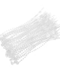 2000 Pcs Clear Beaded Loop Tie Fasteners, 3 Inch Adjustable Snap Lock Security Tags for Retail Price Labels.