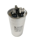55/15 MFD RV Air Conditioner Motor Capacitor 370V AC Replacement for RV A/C Units 3314471.017MC showing cylindrical body with terminals