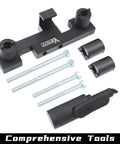Volvo Camshaft And Crankshaft Timing Locking Tool Kit Pro Grade Set With Case And Gloves For 4 5 6 Cylinder Engines S40 S60 XC90 V70 S80 Models 2.0 2.3 2.4 2.5 2.8 2.9T Replaces 9995452 9995451 showing components
