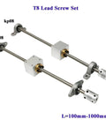 Upgrade Your 3D Printer Or Cnc Setup With These Cool Gzcbdsm T8 Lead Screw Rods Featuring A Precision 2Mm Pitch And Durable 8mm Build In Lengths From 100 To 1000Mm For Smooth Vertical Or Horizontal Motion Control That Really Works Great. T8 lead screw set with kp08 and kf108 bearings, couplers, 100-1000mm lengths