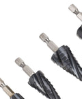 Omquot Premium Step Drill Set With High Hardness M35 Cobalt 4 Flute Pagoda Bits For Cutting Stainless Steel And Hard Metal Perfect For Electric Drill Pros Who Need Fast Smooth Chips And Tough Grip! M35 cobalt step drill bits with 4-flute design