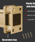 Sturdy base with holes for Super Sleek Heavy Duty Glass Railing Assembly with stainless steel posts, easy installation for panels.