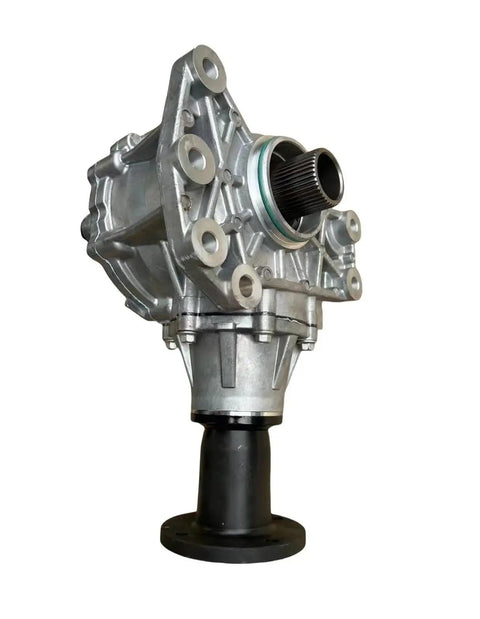 Rugged Six Speed Manual Transmission And Transfer Case Assembly Drop In Swap For Geely Emgrand showing metal casing and input shaft.