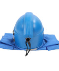 Back view of Sandblasting Helmet With Air Supply For Safe Spray Work Durable ABS Hood With Double Lens Protection.