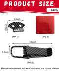 4 Piece Car Bumper Clip Hasp Kit Universal Quick Release Fasteners showing size L with dimensions and components.