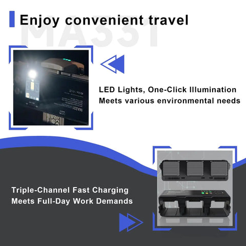 200W 3 Channel Fast Charging Hub For Air 3 And Air 3S Drone Charge All Batteries At Once With App Control LED Display And Discharge Function