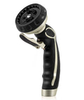 Heavy Duty Metal Hose Nozzle With Easy Self Lock Trigger And 9 Spray Patterns for Lawn Care Car Wash and Pet Bath