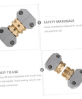 Super Tough 3 Pack Garden Hose Repair Connector Kit Made From Heavy Duty Aluminum Alloy For Durable Weatherproof Fixing Leaky Hoses With Super Quick No-Drip Brass Fitting Hardware That Saves You Time Cash And Keeps Your Yard Watering System Always Ready. gray brass hose connector repair kit, 3-piece