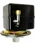 Beefy Heavy Duty Air Compressor Pressure Switch For Fire Sprinkler Systems, 69HAU3 Model, Three Eighths Inch Female NPT With Pulsation Orifice, 250 PSI Max, 5 HP, Industrial Quality Switch Replaces 1401079 black steel pressure switch with brass fitting