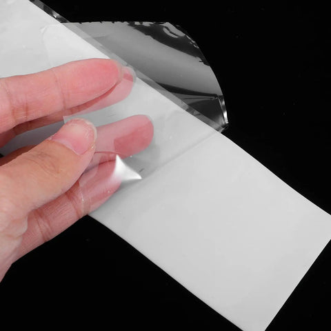 Close-up of Silicone Rubber Waterproof Seal Tape For Leaks 5cm By 1m Self Fusing Hose And Pipe Repair Tape White 1mm Thick