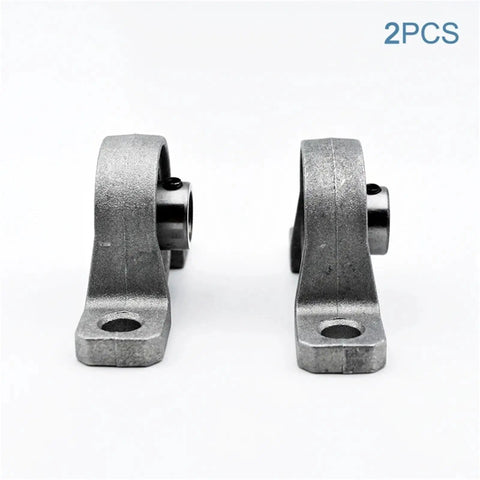 Double Pack Self Aligning Pillow Block Bearing Set Fits 15mm Shafts With Rock Solid Cast Iron Housing Chrome Inserts That Handle The Heat Without Melting Down While Running Smooth As Silk For All Your Power Machinery At Home Or Shop, 2pcs