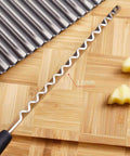 SHengwin crinkle potato cutter with stainless steel wavy blade and black handle, 11.8 in long, Amazon