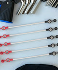 Five Pack Battery Tricycle Charging Cable Connector For EVs, Easy Install, with tools and components on a table