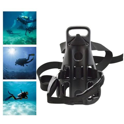 Oxygen Tank Backpack For Scuba Diving 14.2 Inch Mini Gas Cylinder Carrier with adjustable straps and anti-skid design