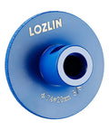 Kickass 3 Inch Diamond Profile Wheel Vacuum Brazed Segmented Edge Grinding Disc 5/8 11 Arbor Fits Angle Grinders with blue design.