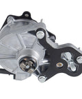 Brake vacuum pump with black mounting bracket and silver aluminum housing.