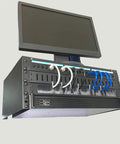 4 Pack 1U Brush Panels For 19 Inch Server Rack Kick Some Cable Clutter To The Curb Slick Network Cabinet Wire Organizer with cables and monitor.