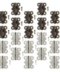 20 Pack No-Fuss Vintage Butterfly Hinges For Cabinets And Small Wood Boxes Iron Material Sturdy Easy Install Hardware