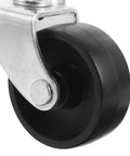 Close-up of 2 Pack 1.5 Inch Silent Rubber Furniture Caster Wheels With Stem For Sofa Coffee Table Replacement