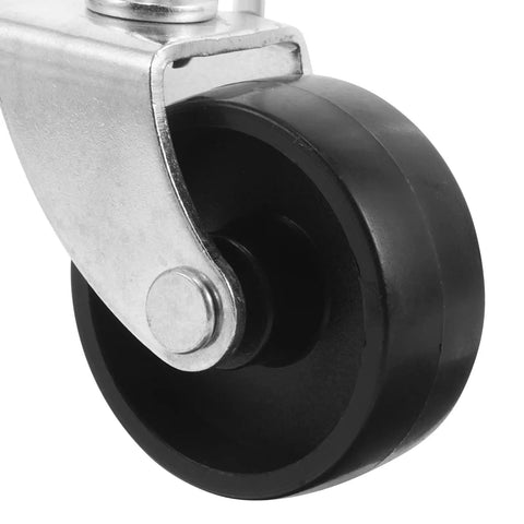 Close-up of 2 Pack 1.5 Inch Silent Rubber Furniture Caster Wheels With Stem For Sofa Coffee Table Replacement
