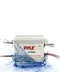 Beefy 2 Channel Bridgeable Marine Amplifier With 200 Watt RMS At 4 Ohm Wireless Bluetooth Connectivity High Crossover Full Range Stereo